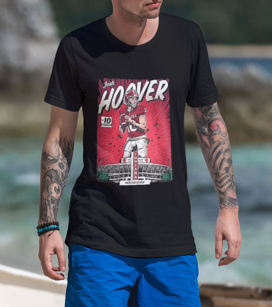 Josh Hoover Indiana Hoosiers Football Quarterback No 10 T-Shirt