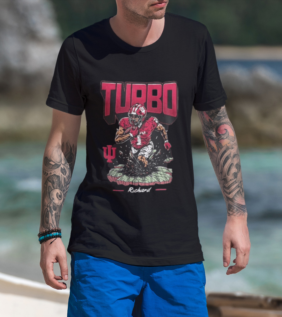 Turbo Richard Indiana Football Running Back Explosion T-Shirt