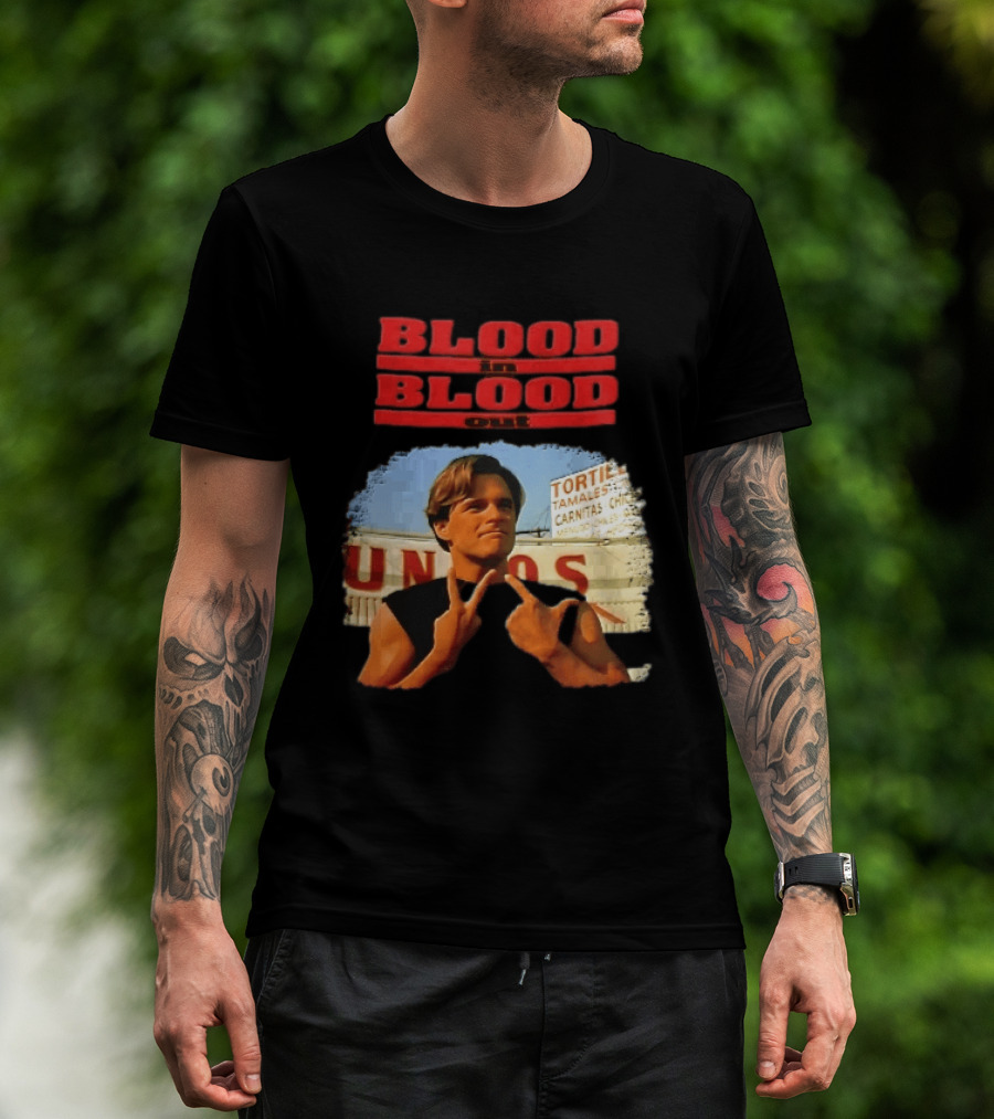 Blood In Blood Out Hand Gesture Tortillas Tamales Carnitas Image T-Shirt
