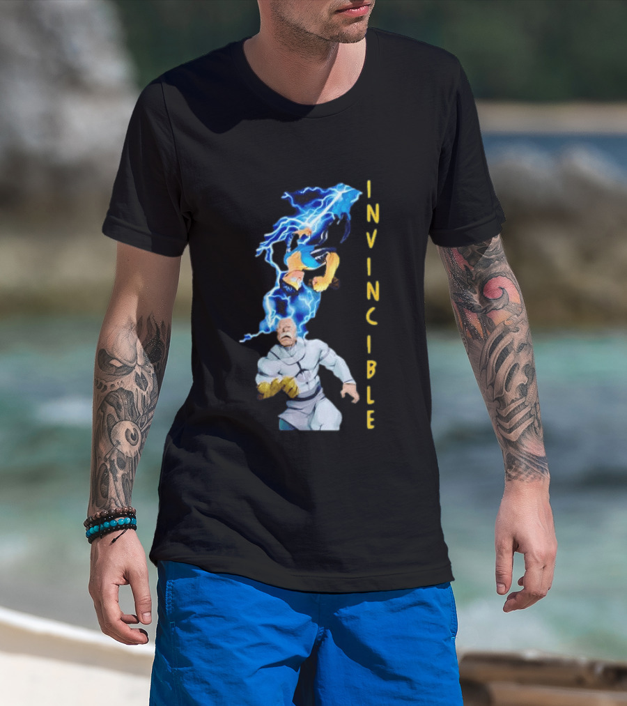 Invincible Vs Conquest Lightning Battle T-Shirt