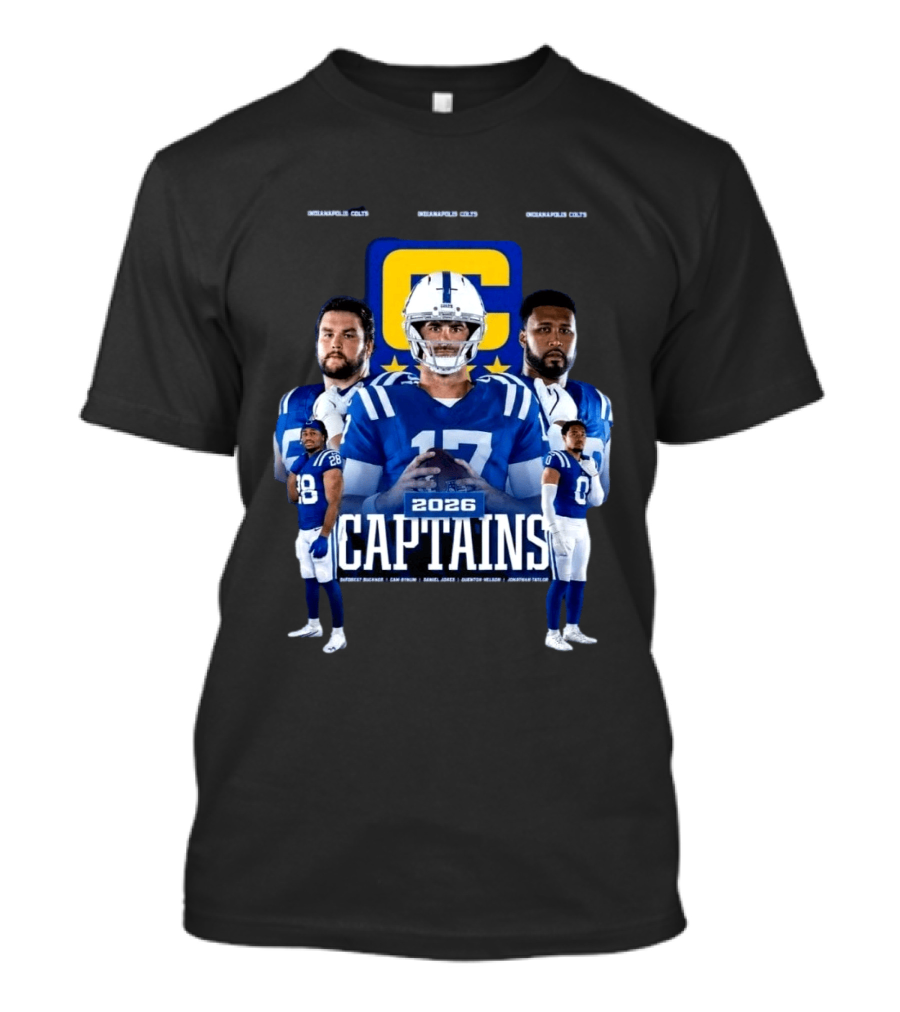 Colts Football 2026 Captains Sports Team T-Shirt