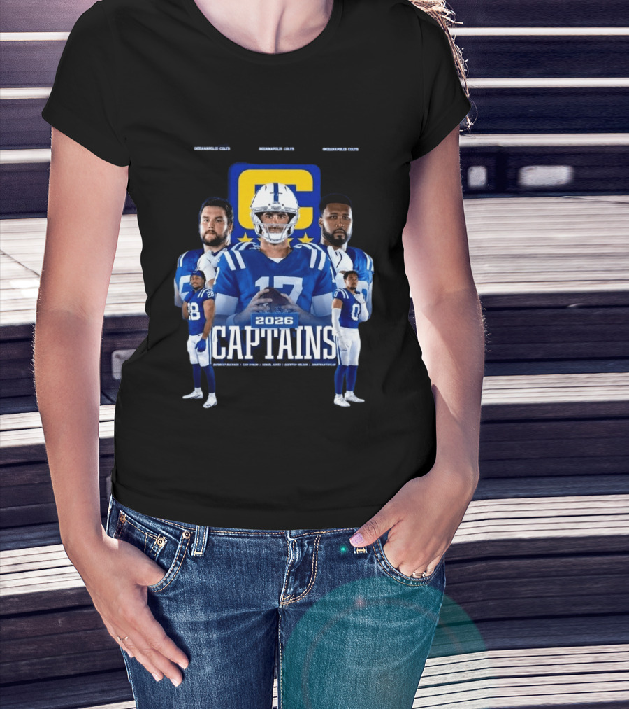 Colts Football 2026 Captains Sports Team T-Shirt
