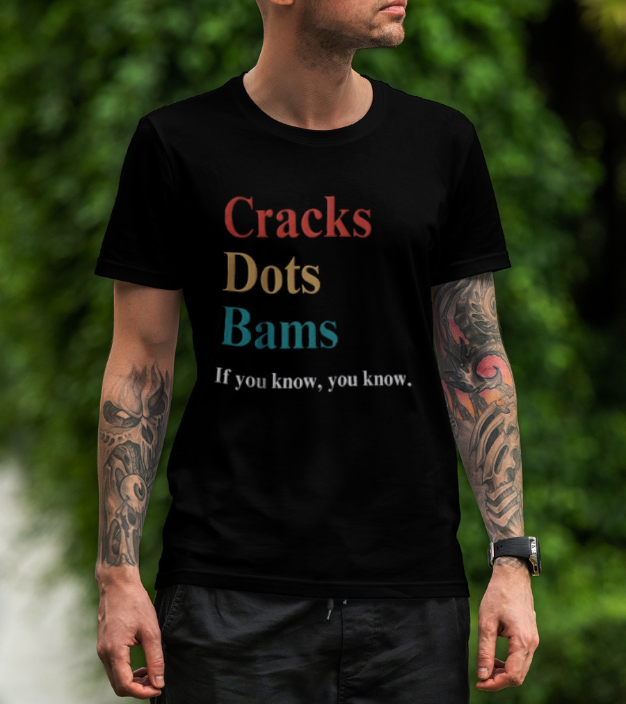 Cracks Dots Bams If You Know You Know Mahjong Tile Set Clever Reference T-Shirt