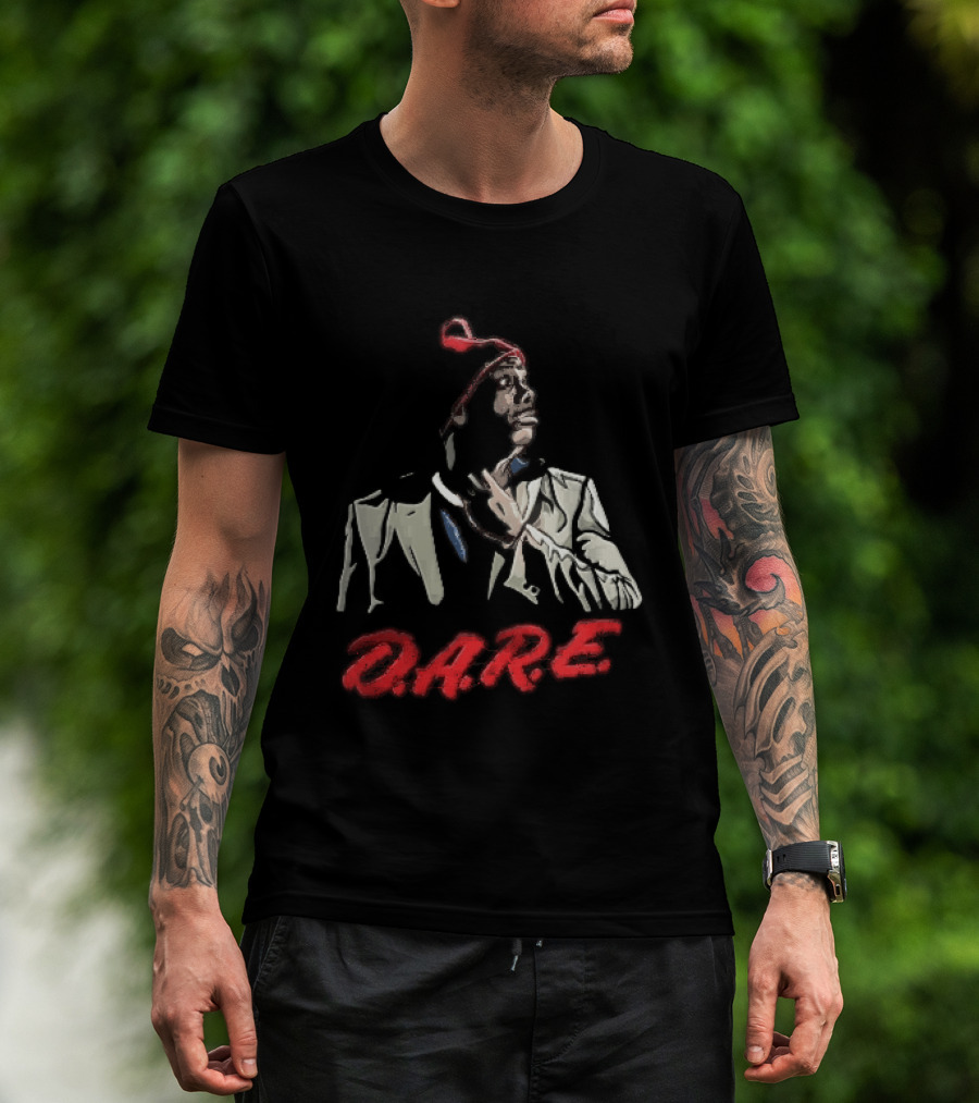 Tyrone Biggums D.A.R.E. Red Beanie Caricature T-Shirt