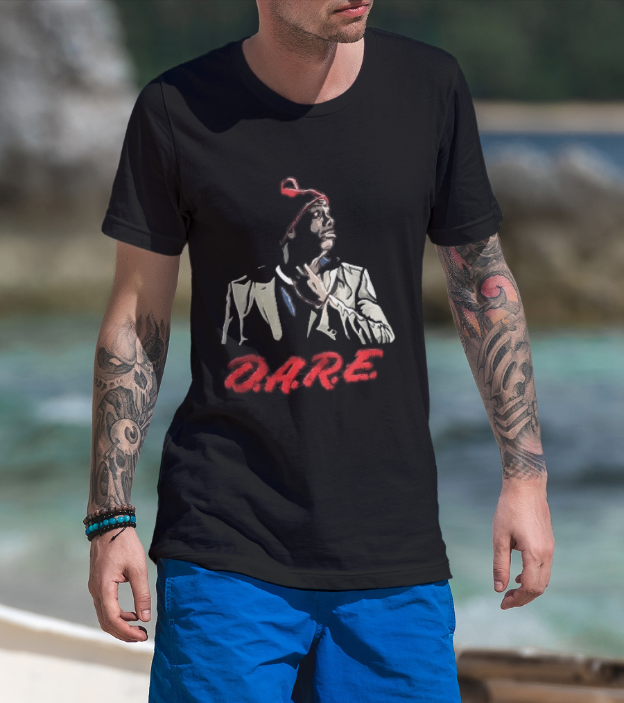 Tyrone Biggums D.A.R.E. Red Beanie Caricature T-Shirt