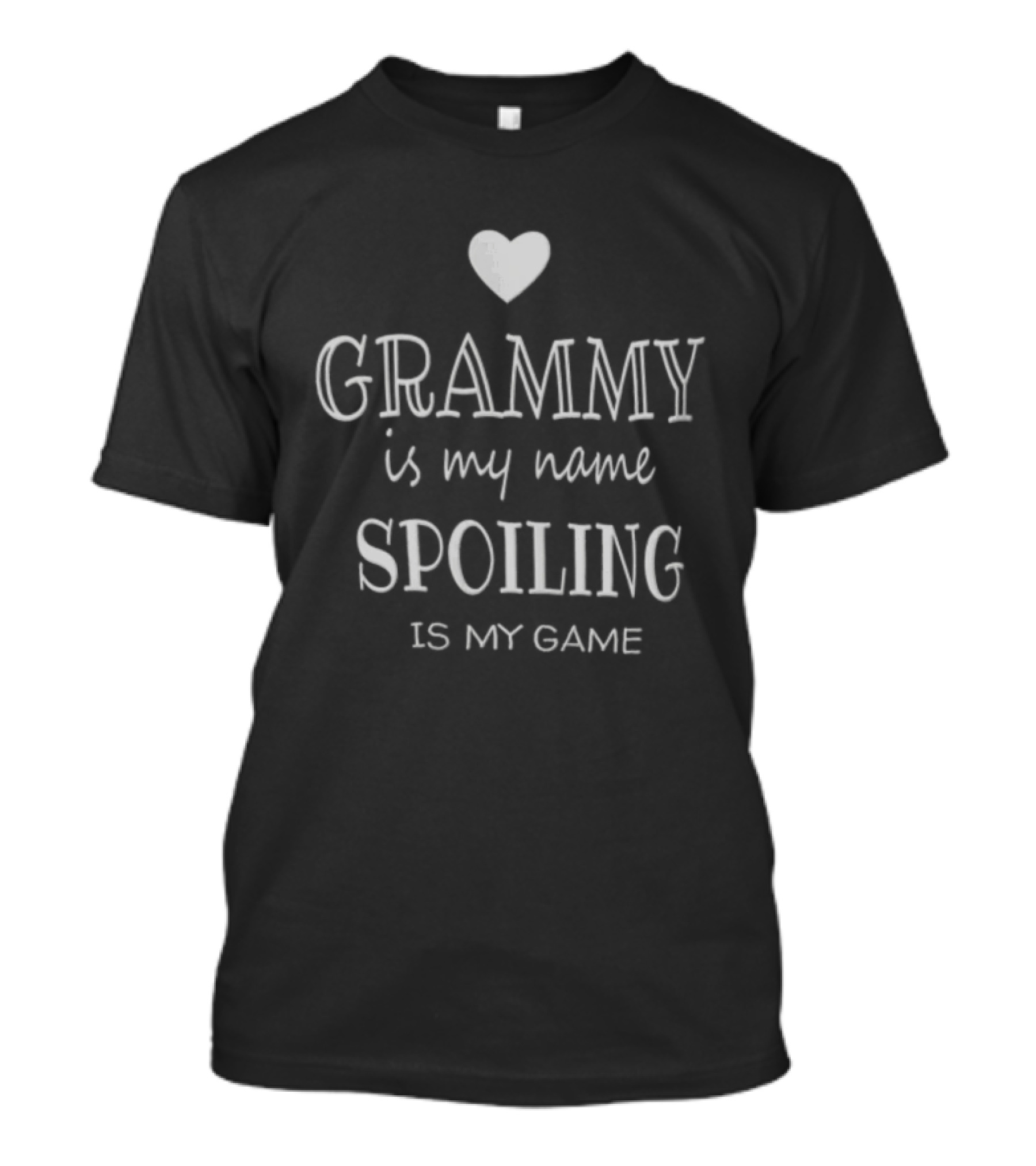 Grammy Is My Name Spoiling Is My Game Heart T-Shirt