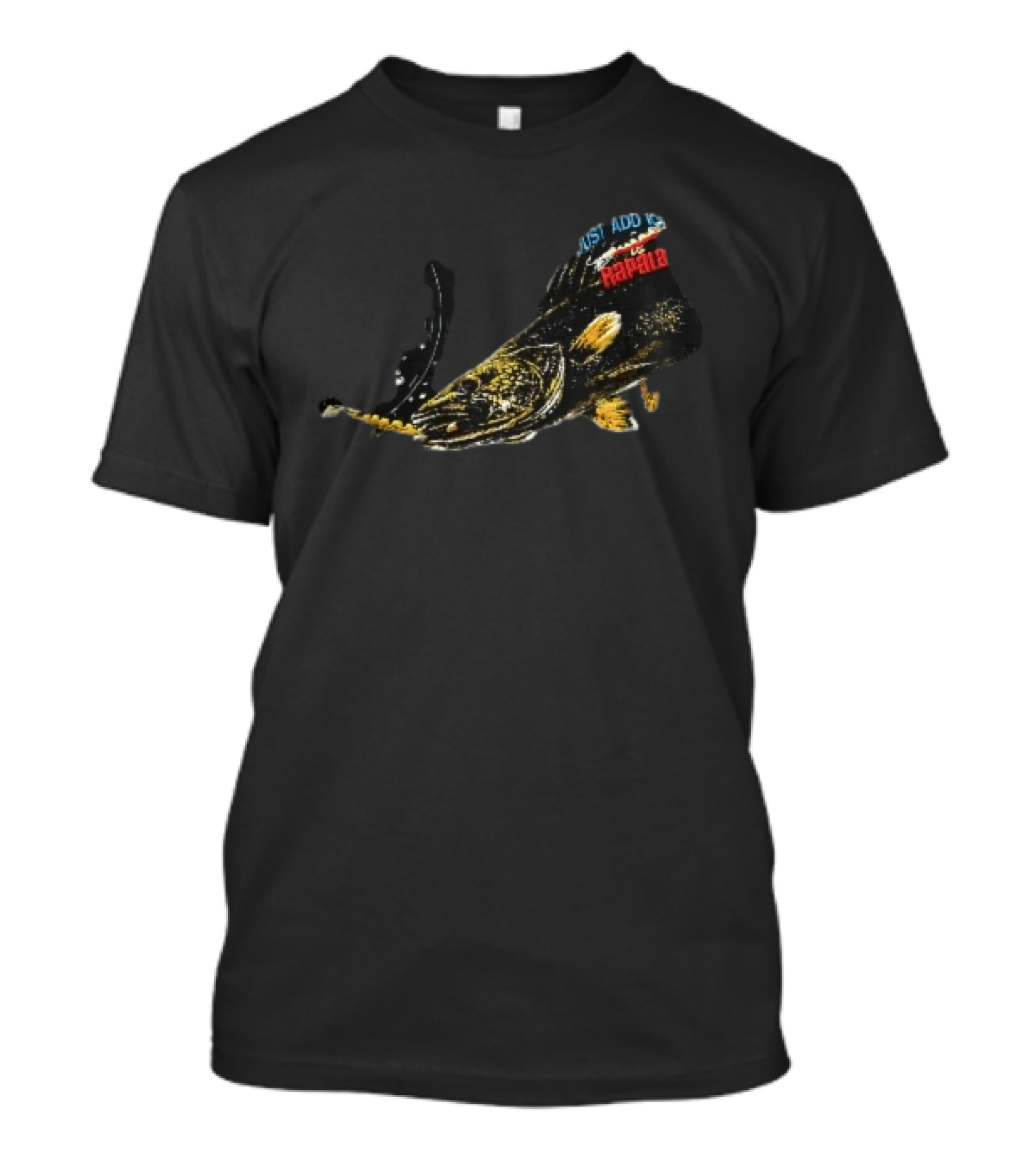 Rapala Just Add Ice Walleye Fish Biting Yellow Lure Underwater T-Shirt