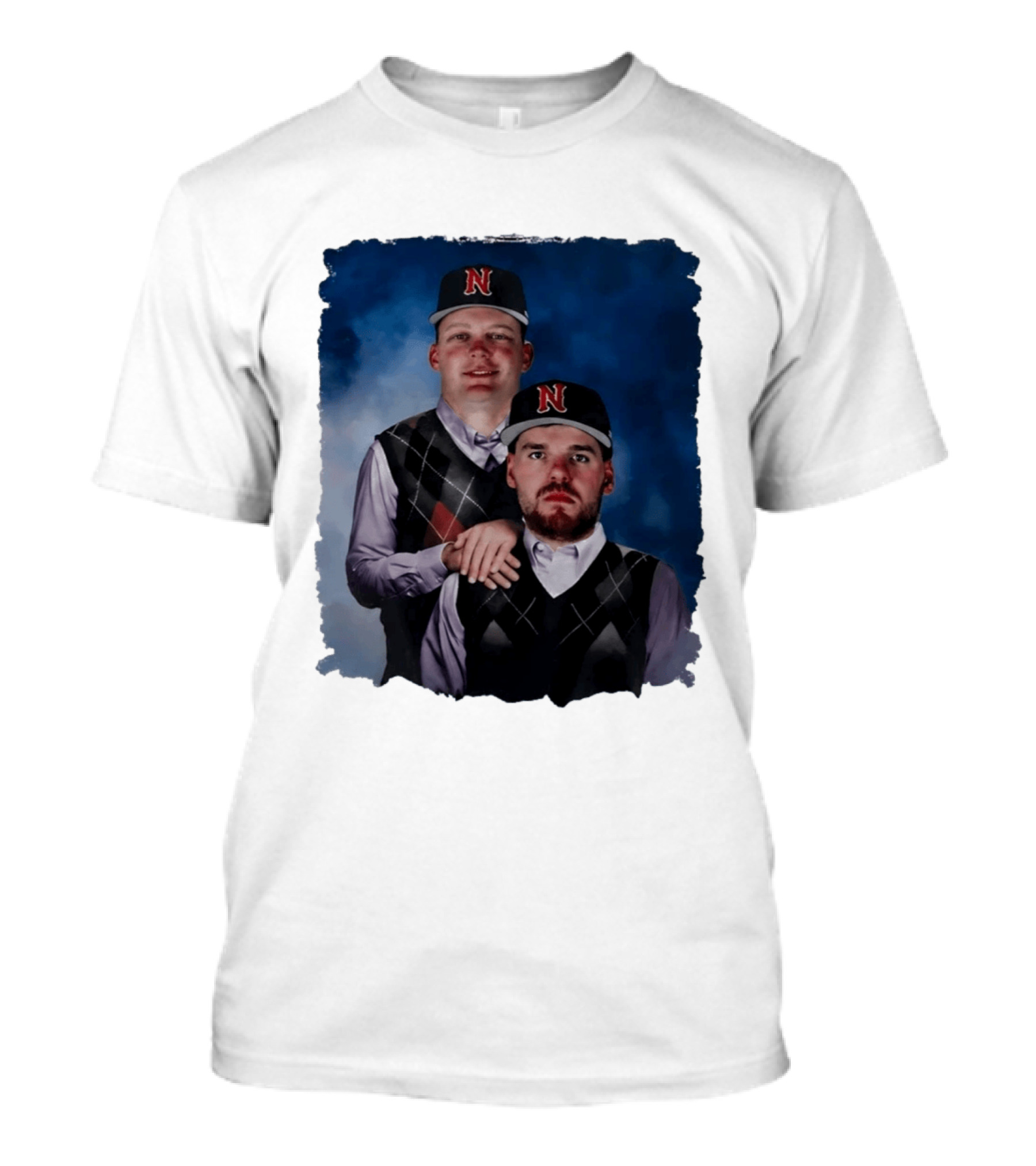Brock Wilken And Luke Step Brothers N Cap Baseball T-Shirt
