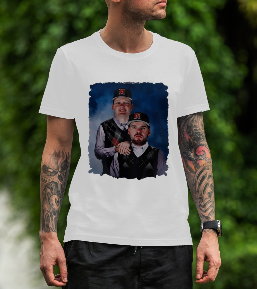 Brock Wilken And Luke Step Brothers N Cap Baseball T-Shirt