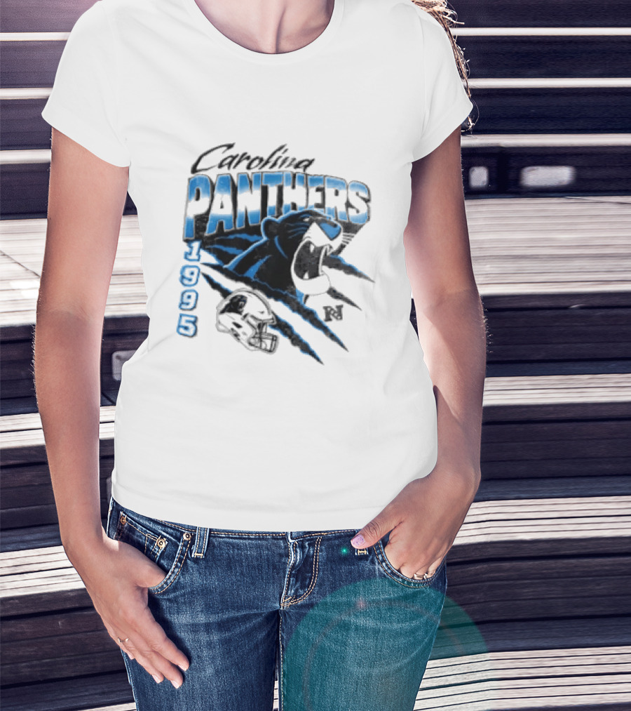 Carolina Panthers 1995 Bagheera All Star Scratch Claws T-Shirt