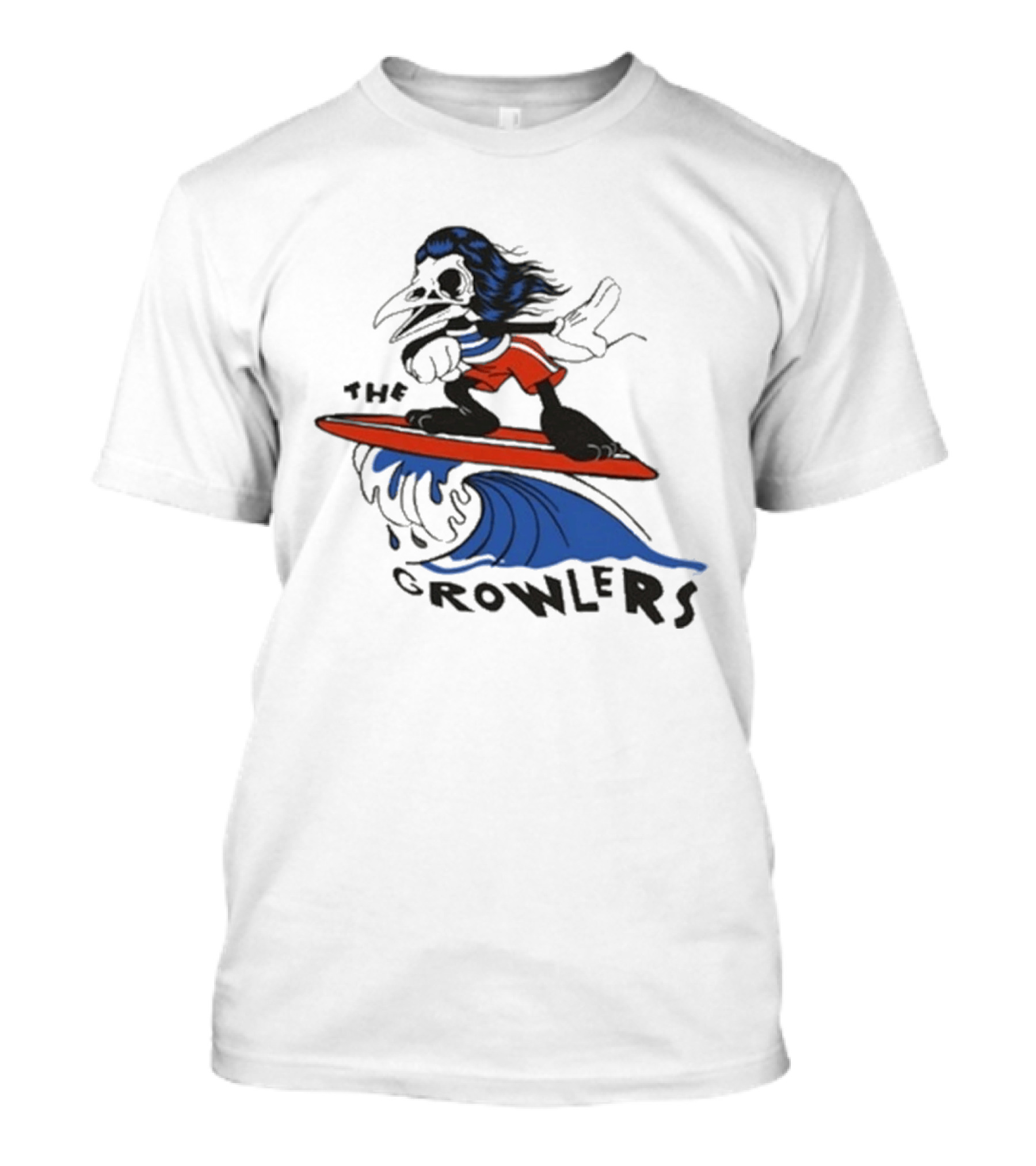 The Growlers Surfing Cartoon Character Wave Adventure T-Shirt
