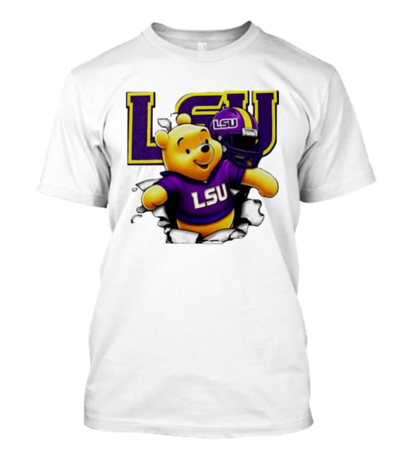 LSU Tigers Winnie The Pooh Football Team T-Shirt