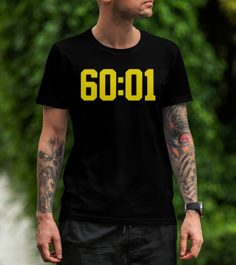 Michigan Wolverines 60 01 Sports Team Victory Time Code T-Shirt