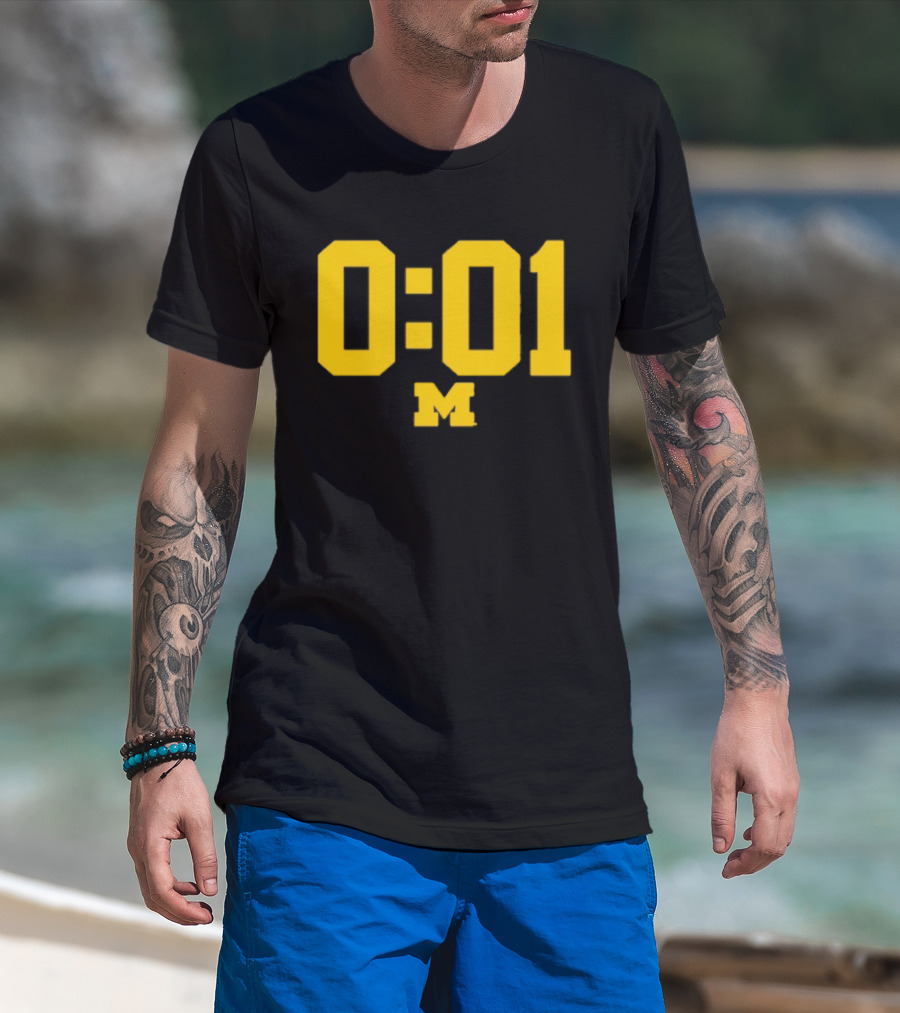 Michigan Wolverines 0.01 Seconds M T-Shirt