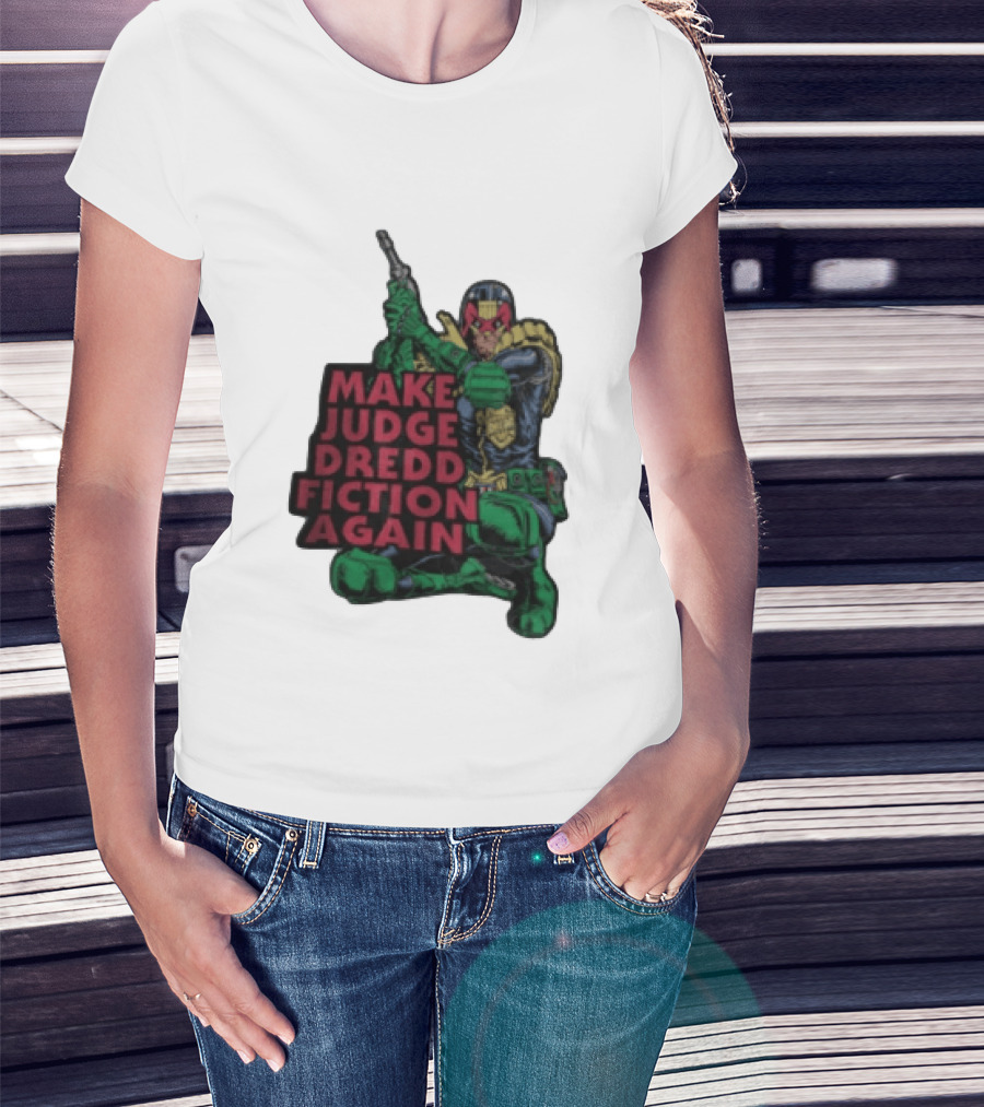Make Judge Dredd Fiction Again Comic T-Shirt