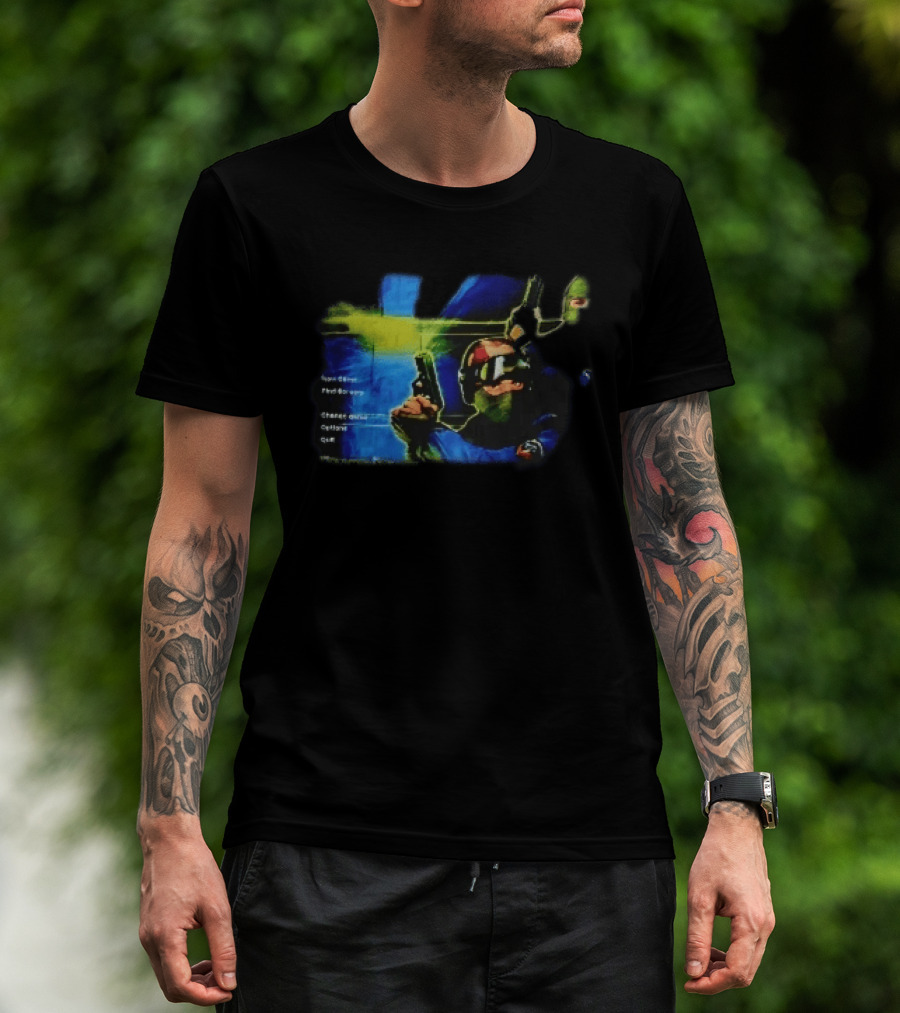 Counter Strike New Game Find Servers Change Options Quit Tactical Soldiers Guns Main Menu Screen T-Shirt