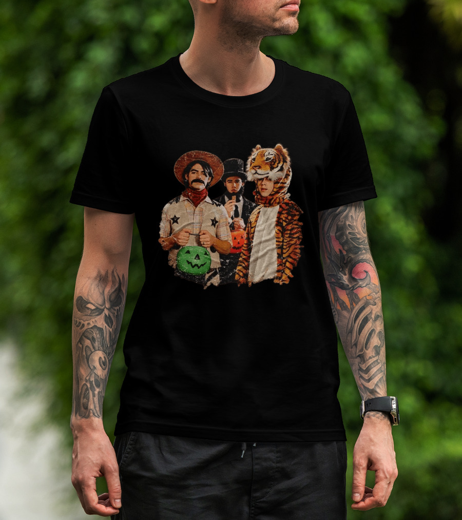 Jonas Brothers Cowboy Tiger Top Hat Halloween Costume Fun T-Shirt