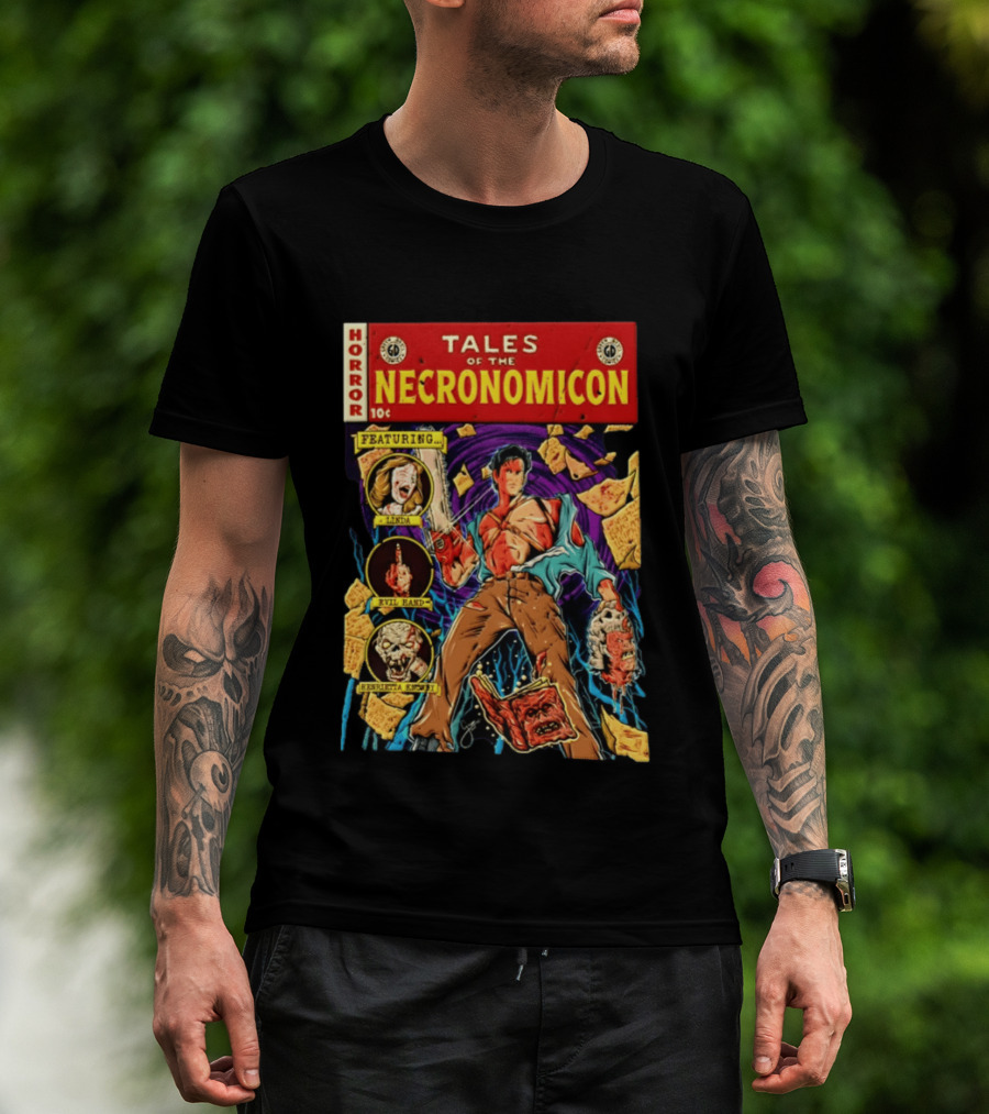Tales Of The Necronomicon Horror Featuring Linda Evil Hand Henrietta Knoby T-Shirt