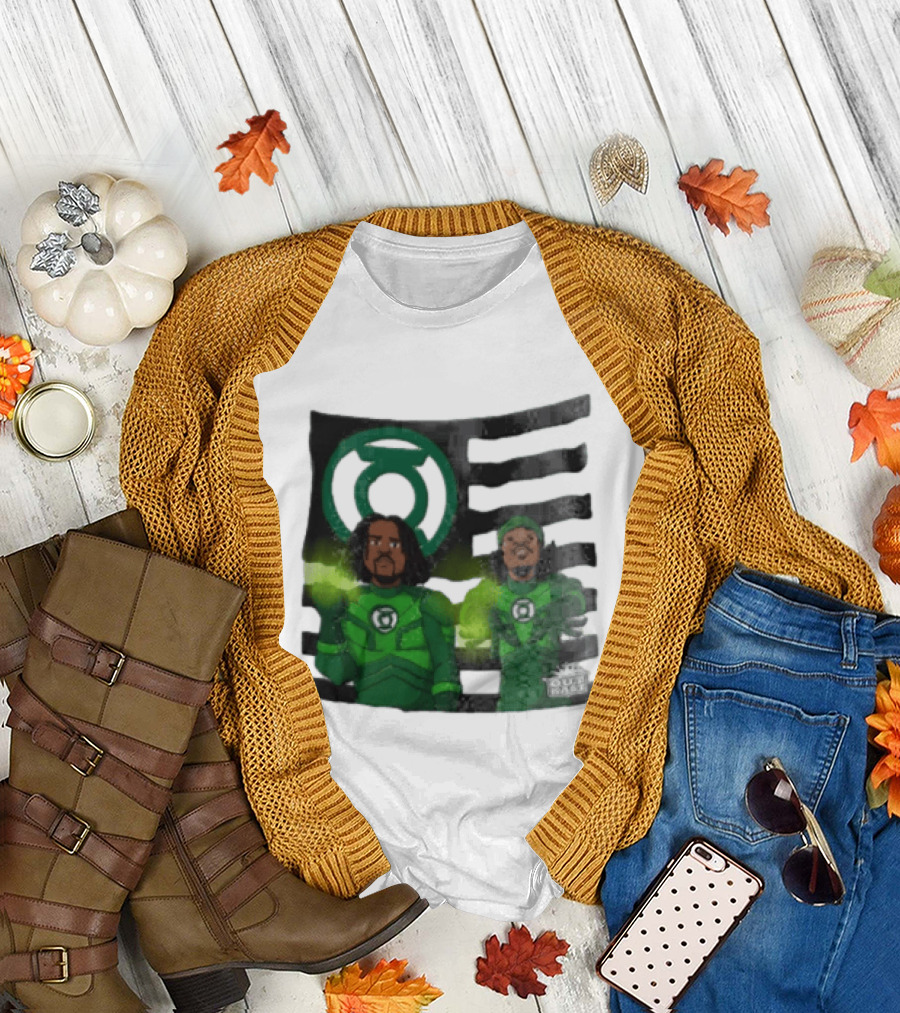 Lanterns X OutKast Comic Superheroes Green Light Power T-Shirt