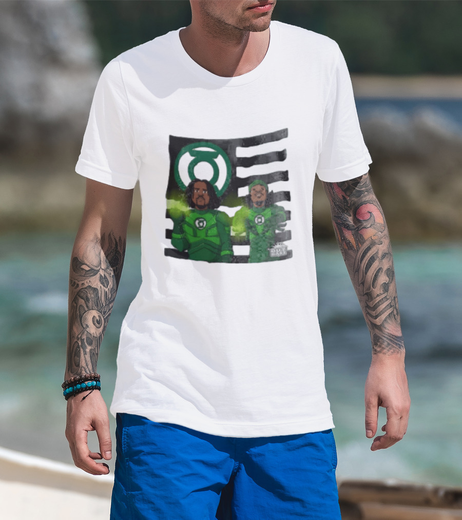 Lanterns X OutKast Comic Superheroes Green Light Power T-Shirt