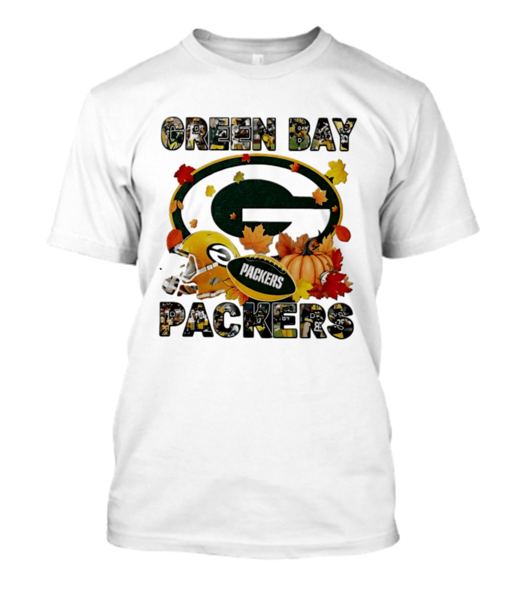 Green Bay Packers Football Fall Pumpkin Autumn 2026 Halloween T-Shirt