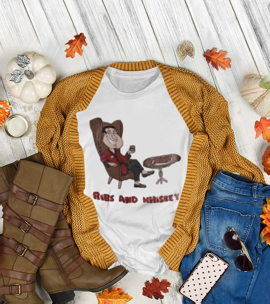 Family Guy Glenn Quagmire Ribs And Whiskey T-Shirt