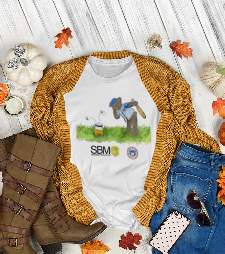 SB Mart South Bend Cubs Baseball Bear Museum T-Shirt