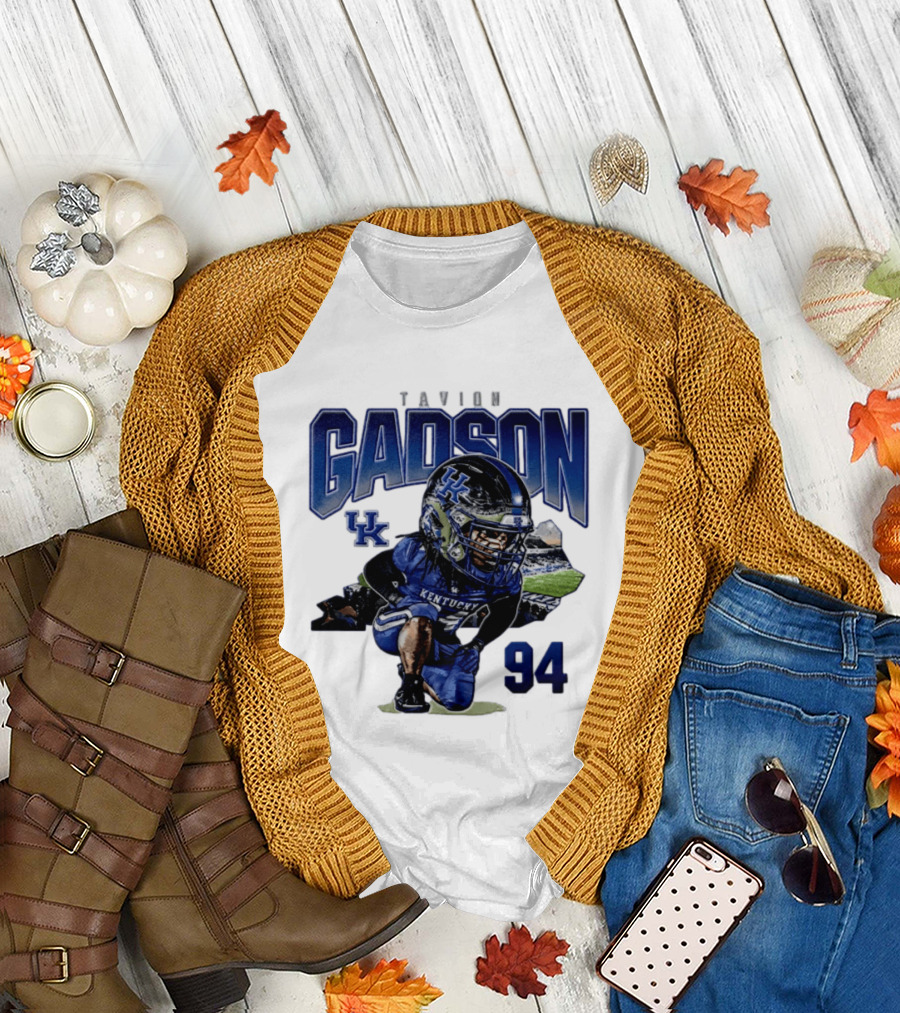 Tavion Gadson Kentucky Wildcats Football 94 UK T-Shirt