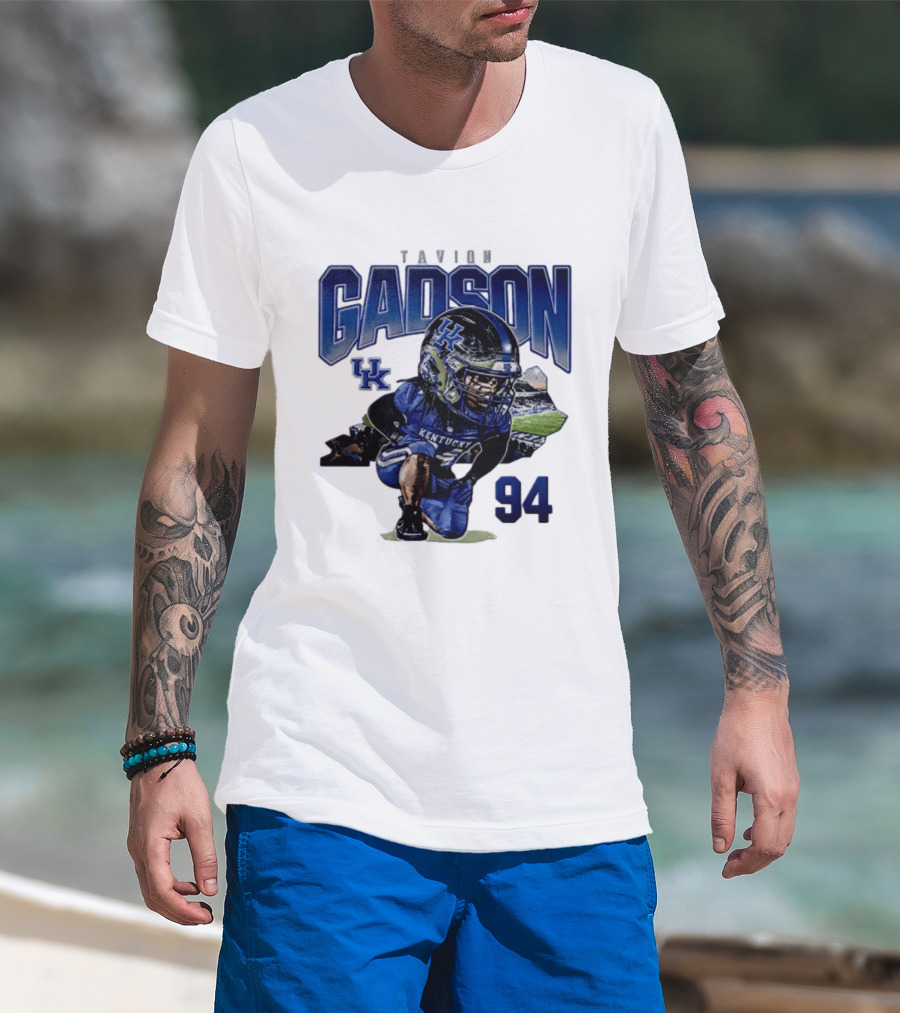 Tavion Gadson Kentucky Wildcats Football 94 UK T-Shirt
