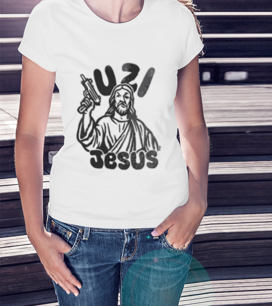 Uzi Jesus Iconic Urban Style Trend T-Shirt