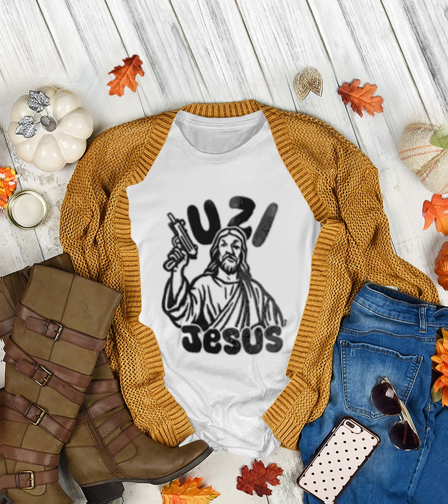 Uzi Jesus Iconic Urban Style Trend T-Shirt