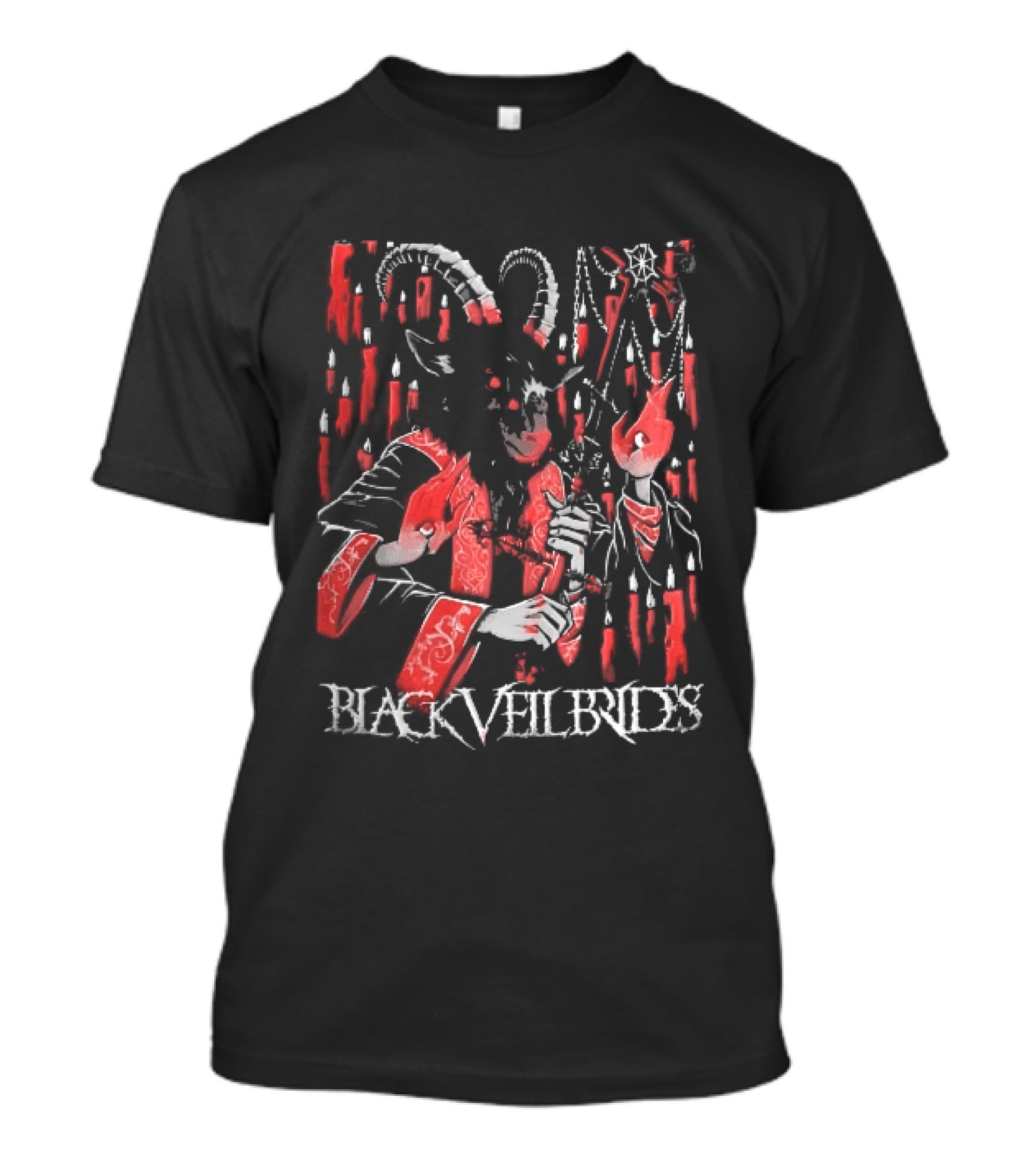 Black Veil Brides Mexico Show 2026 Demon Goat Candles Sept 11 13 2026 T-Shirt