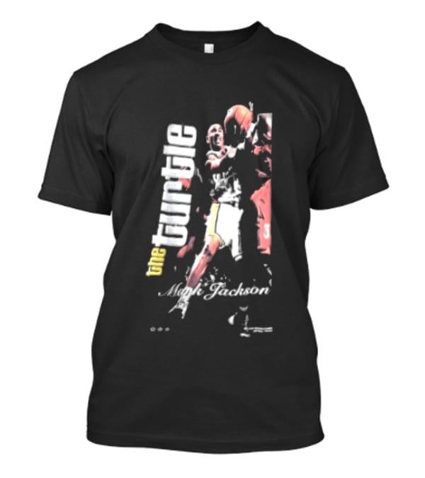 Mark Jackson The Turtle Basketball Slam Vintage Style Sports Action T-Shirt