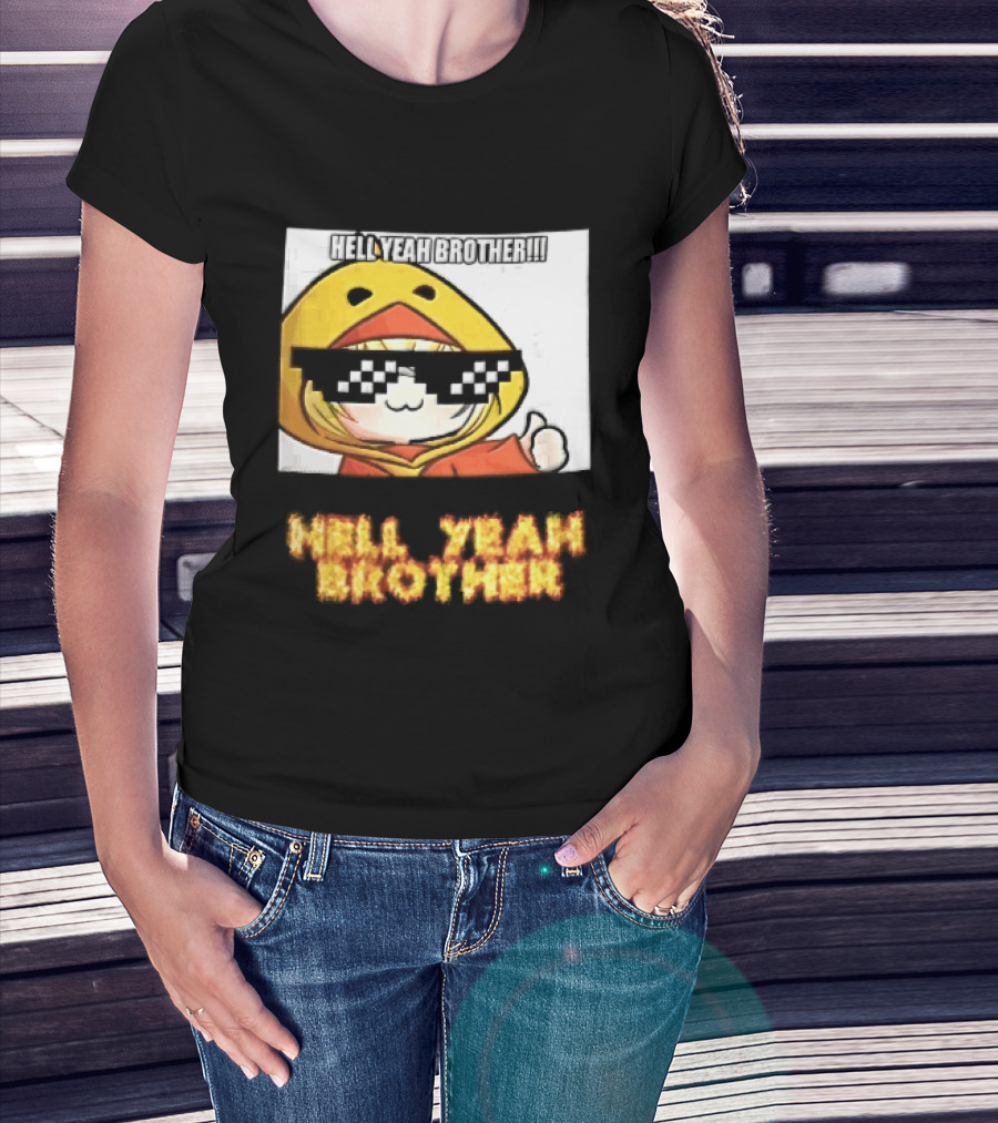 Hell Yeah Brother Cool Duck Meme Sunglasses Fun T-Shirt