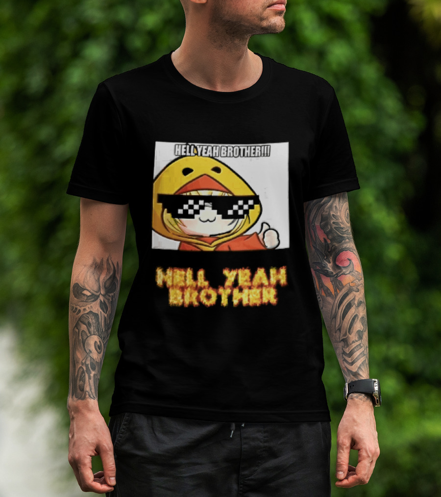 Hell Yeah Brother Cool Duck Meme Sunglasses Fun T-Shirt