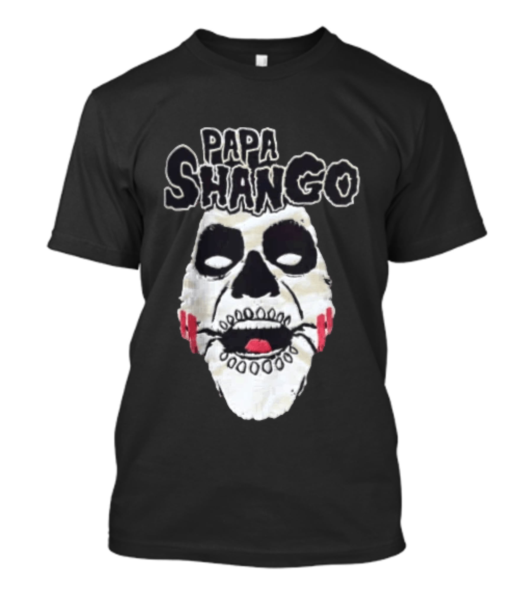 Papa Shango WWF Legends Of Wrestling Skull Mask T-Shirt