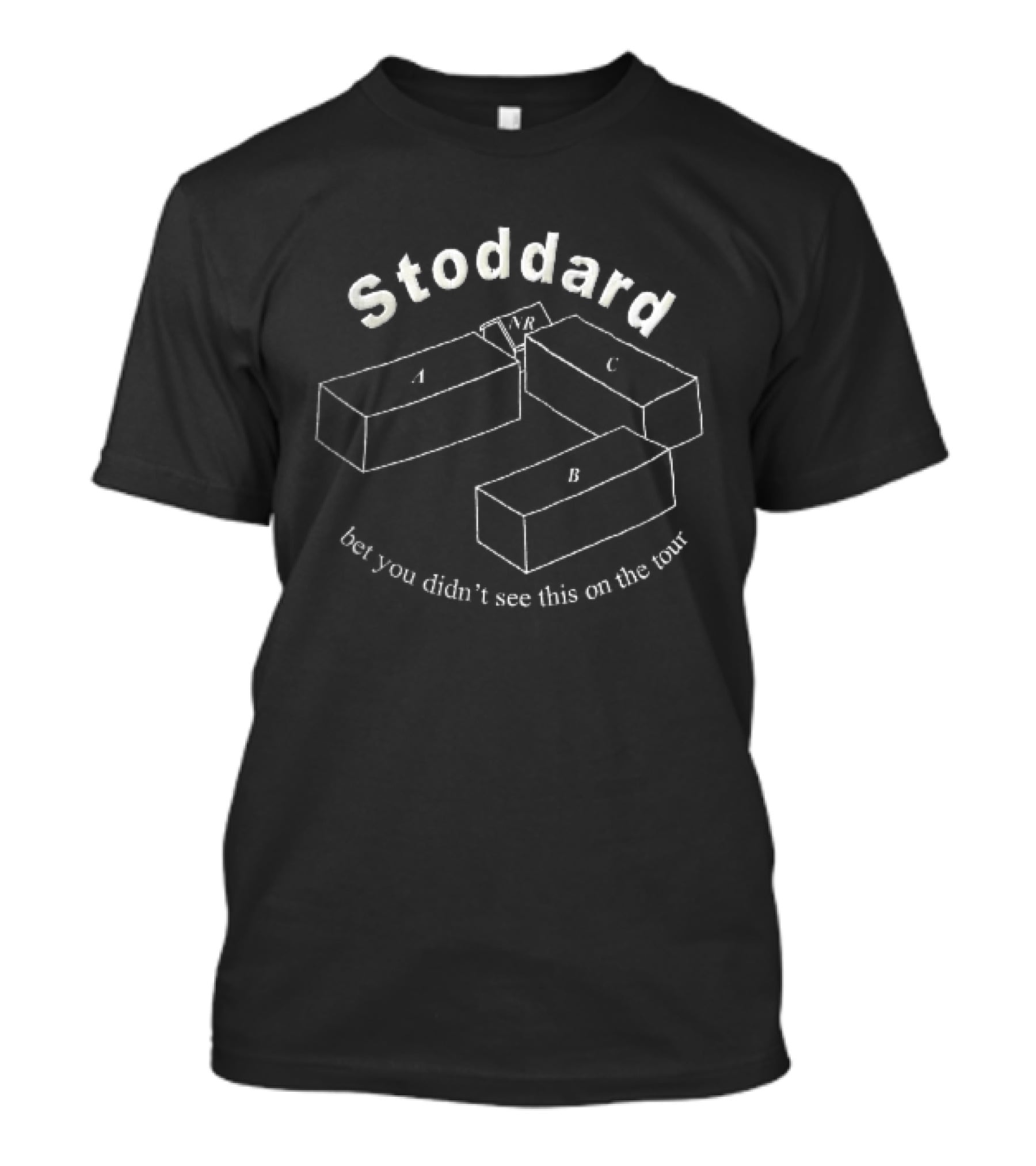 Stoddard Bet You Didn't See This On The Tour Isometric Buildings Diagram Line T-Shirt
