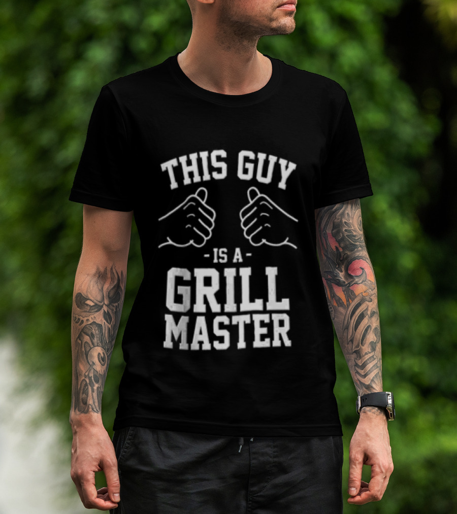 This Guy Is A Grill Master Thumbs Up BBQ Cookout Chef T-Shirt