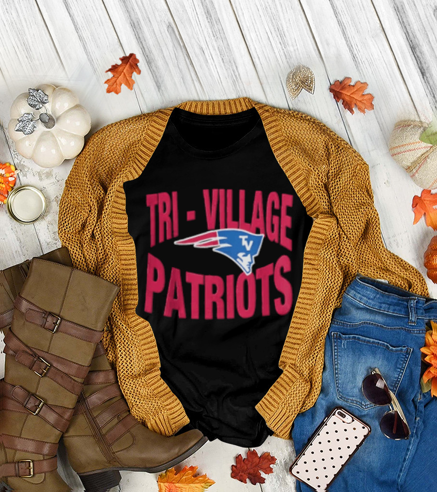Tri Village Patriots New England Patriots Football 2026 Logo TV T-Shirt