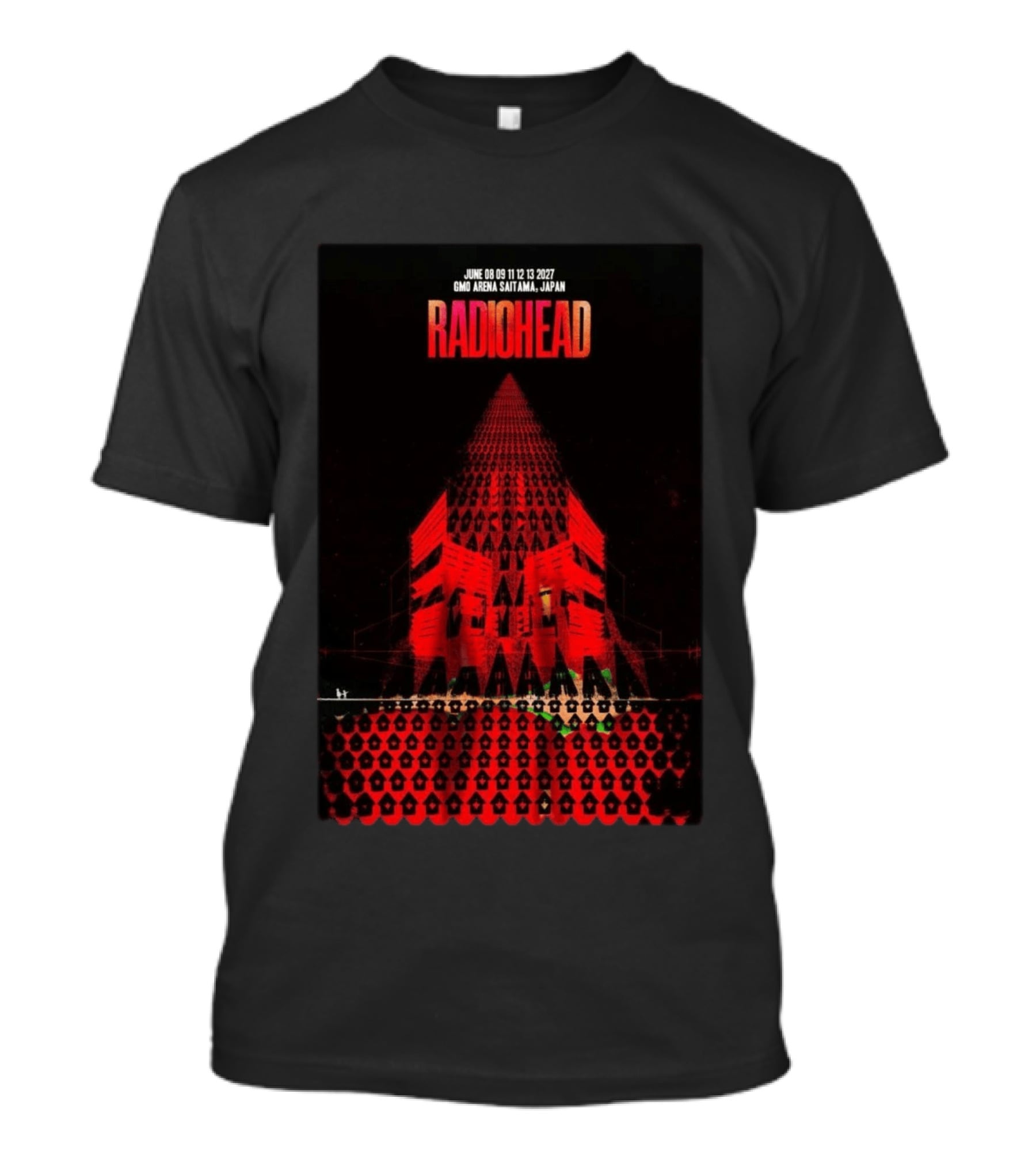 Radiohead 2027 GMO Arena Saitama Japan Concert June 8 9 11 12 13 T-Shirt