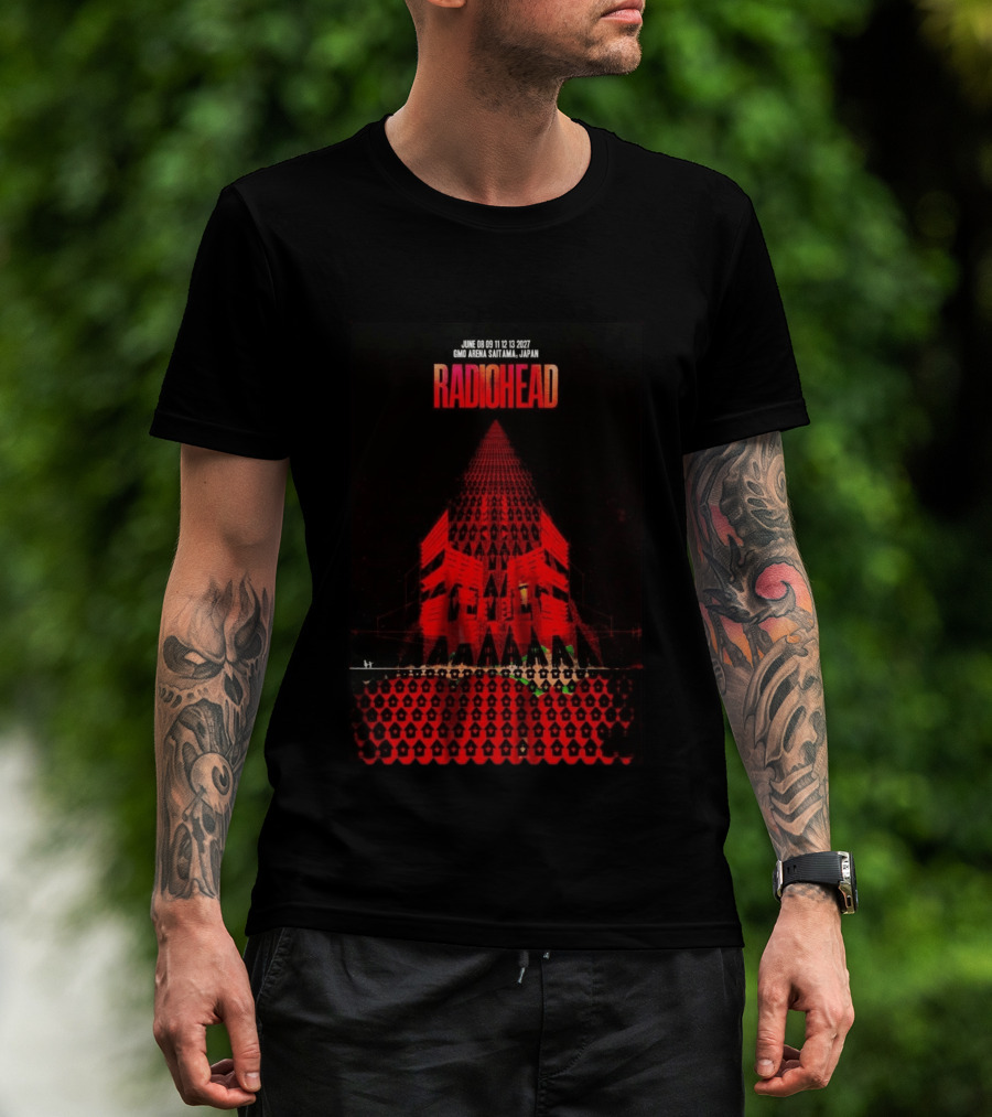 Radiohead 2027 GMO Arena Saitama Japan Concert June 8 9 11 12 13 T-Shirt