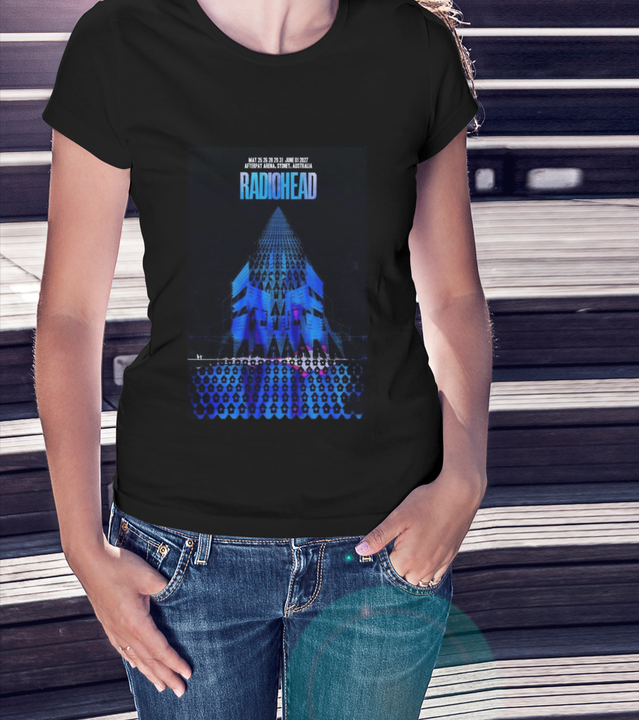 Radiohead Sydney Australia 2027 Afterpay Arena May 25 26 28 29 31 June 1 Concert T-Shirt