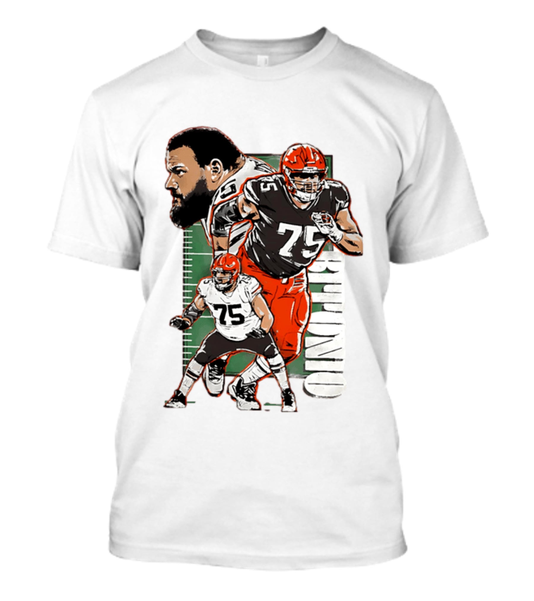 2025 Joel Bitonio Meet And Greet Browns Player Number 75 T-Shirt