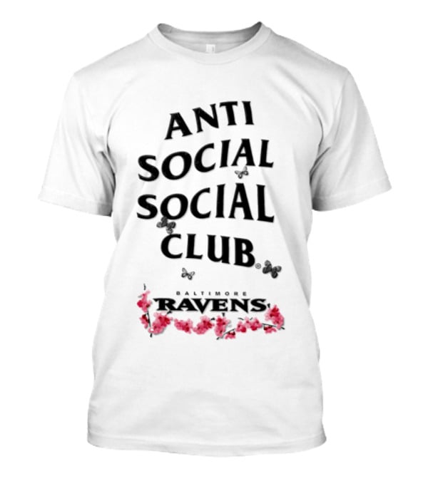 Anti Social Social Club Baltimore Ravens 2026 T-Shirt