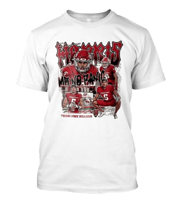 Simeon Harris Mr No Panic Fresno State Bulldogs Football Player Collage T-Shirt
