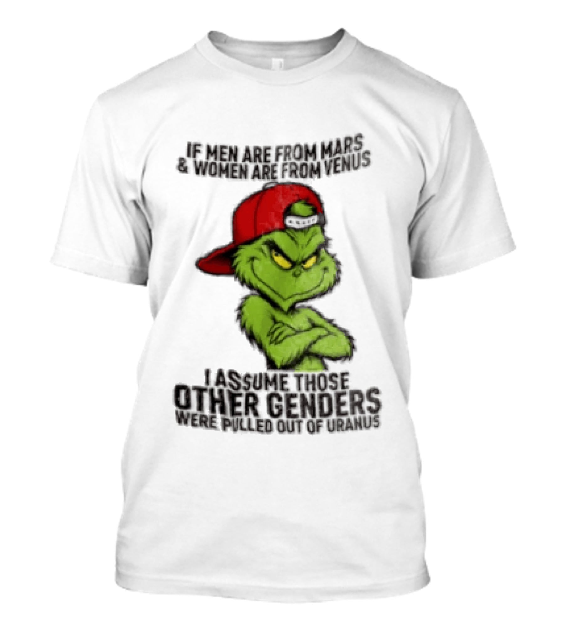 Grinch If Men Are From Mars Women Are From Venus Christmas T-Shirt