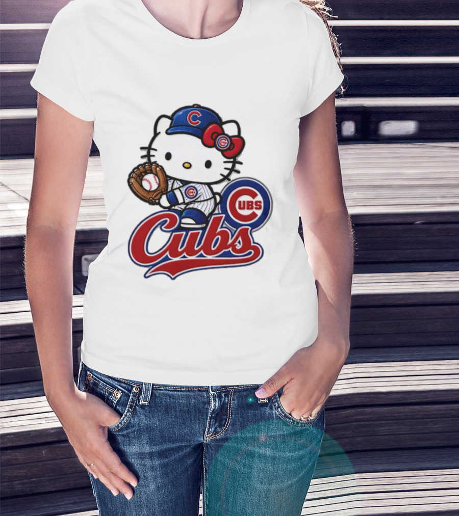 Hello Kitty Cubs 2026 MLB Baseball Chicago T-Shirt