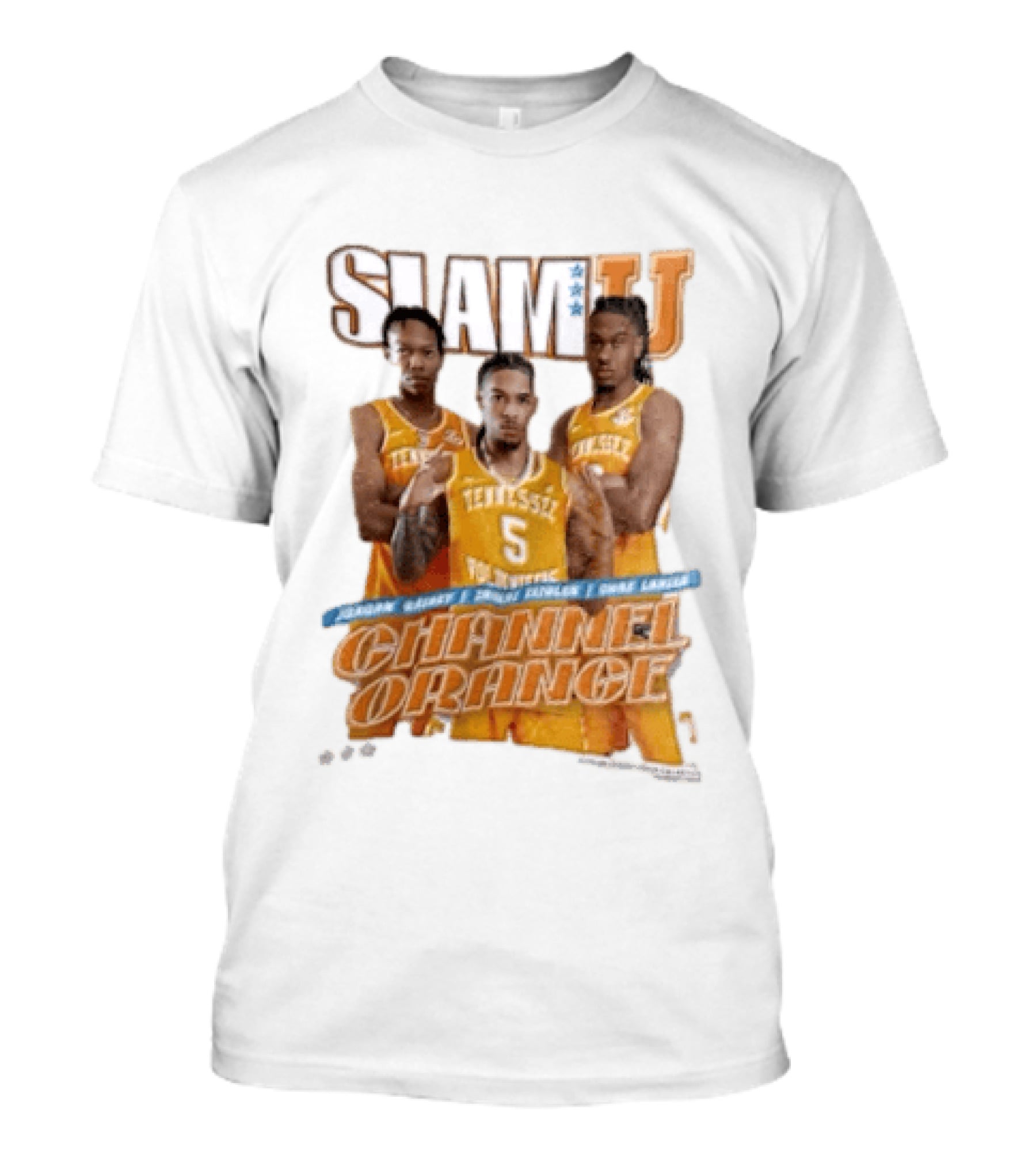 Slam University Tennessee Channel Orange Jordan Gainey Zakai Zeigler Chaz Lanier T-Shirt