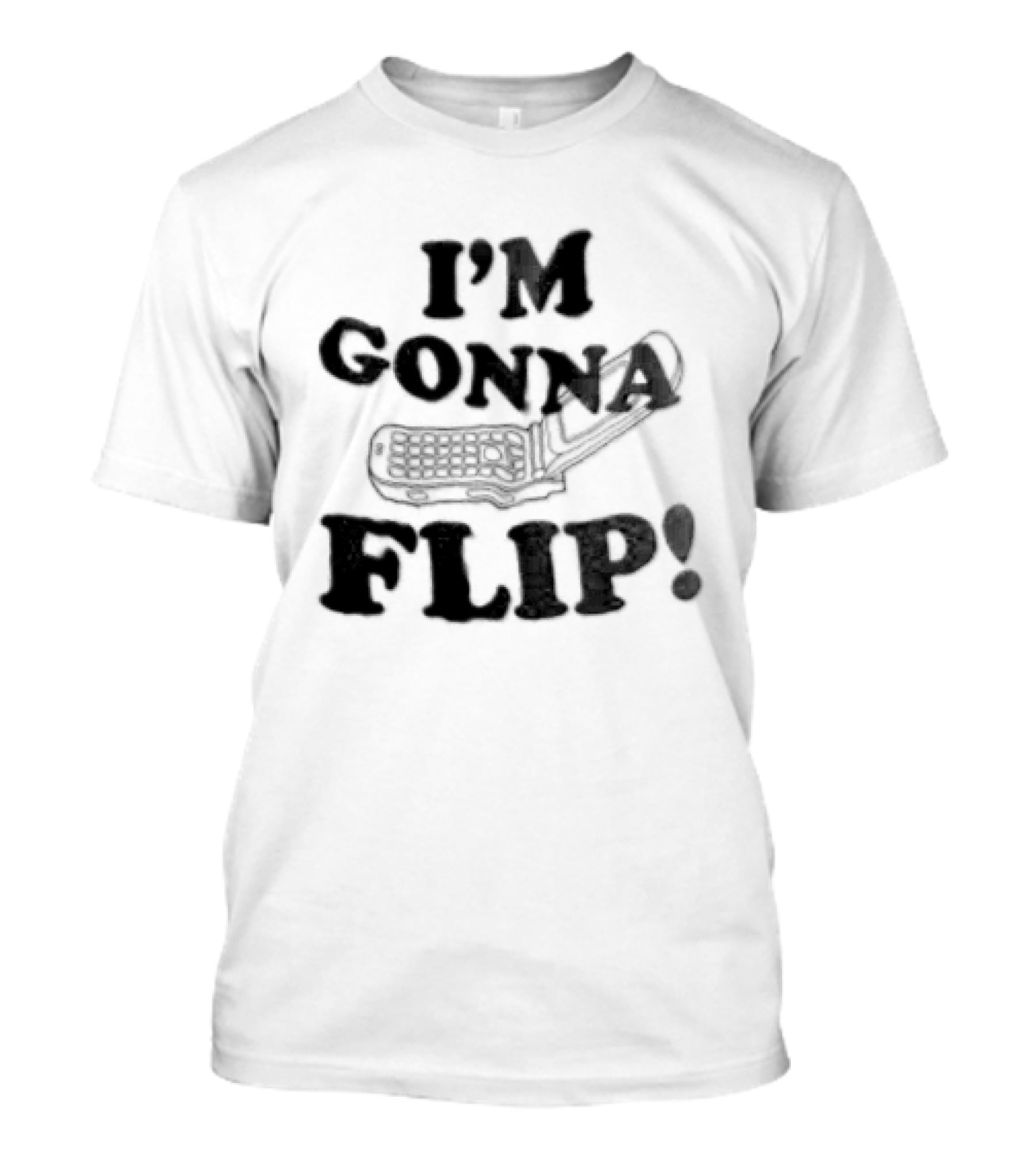 I'm Gonna Flip Retro Phrase Vintage Phone T-Shirt