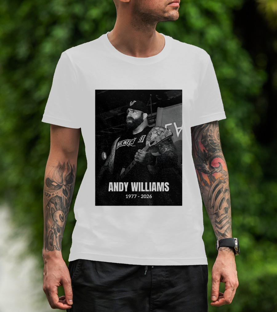 Andy Williams 1977 2026 Every Time I Die T-Shirt